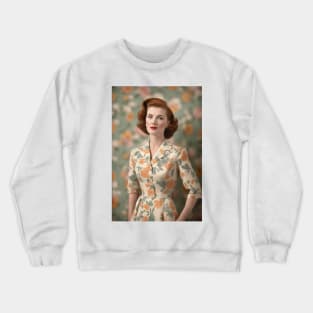 1950s Glam Woman Crewneck Sweatshirt